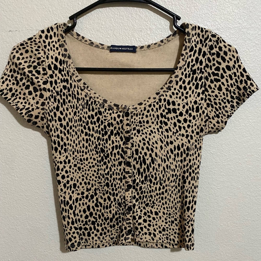 brandy Leopard print shirt